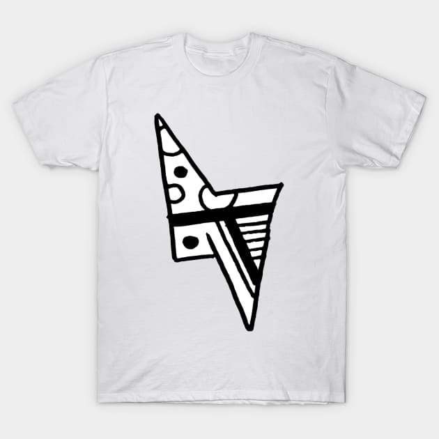 Abstract Triangle Doodle Art T-Shirt by VANDERVISUALS